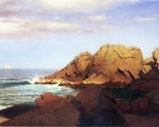 Rocks at Nahant - 威廉·斯坦利·哈兹尔廷